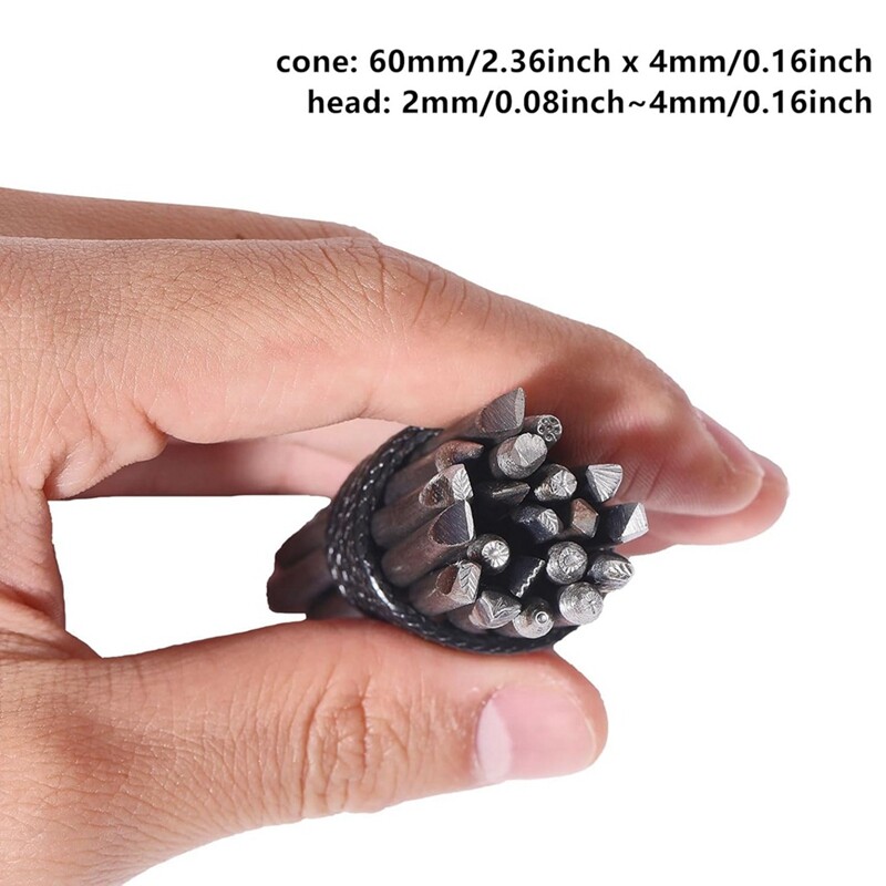 20 vnt Gėlių štampavimo antspaudų rinkinys Geležies graviravimo įrankių rinkiniai Plieniniai Punch Gėlių Punch Antspaudų Rinkinys Papuošalų Metalo štampavimo Įrankis