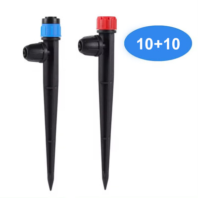 20 τμχ Garden Watering Dripper Sprinkler 360° Spray Nozzle Garden Greenhouse Flowerbed Drip Irrigation Misting Watering Ατμοποιητής