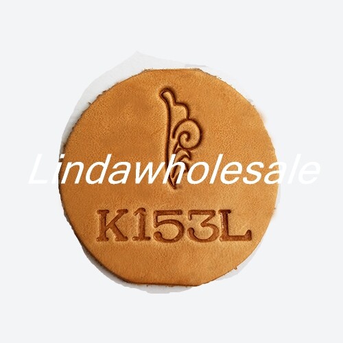 Jaapani nahatrükitööriist K153R/K153L, learheri tööriistade templid, nahast käsitöötemplid,