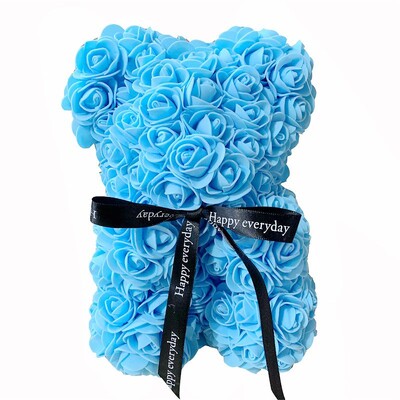 1db 25 cm-es Rózsamedő Műhab Rózsa Virág Teddy Bear Valentin napi ajándék Születésnapi parti kellékek Esküvői party dekoráció