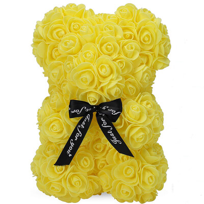 1db 25 cm-es Rózsamedő Műhab Rózsa Virág Teddy Bear Valentin napi ajándék Születésnapi parti kellékek Esküvői party dekoráció