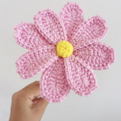 Ručno izrađeni pleteni Galsang cvijet za uređenje doma Heklano cvijeće od pamučne pređe koje se može prati Vječno cvijeće Vjenčani dekor Lažno cvijeće