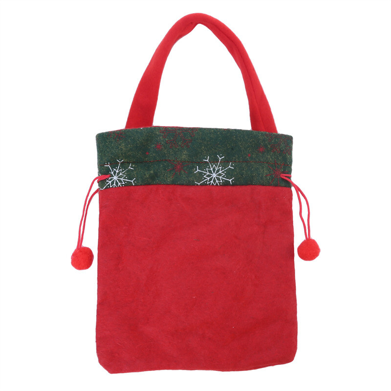 Kalėdų dovanų maišelis Kalėdų Senelis Sniego senelis raišteliai Medžiaginiai maišeliai Kalėdoms Saldainių dovanų pakavimas Kalėdų puošmena Rankinės Saldainių krepšys