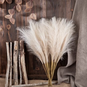 10τμχ Τεχνητό ντεκόρ Pampas Grass Decor Pampas Grass Bouquet Διακόσμηση σπιτιού Αποξηραμένα λουλούδια για στολίδια πάρτι στο σπίτι γάμου