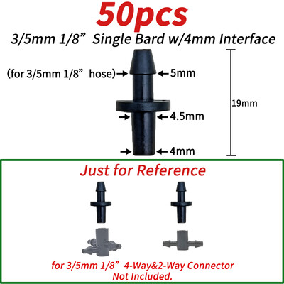 Šiltnamio sodas 50 vnt. lenkimo lašelinė rodyklė lašelinė mikro lašelinio drėkinimo rinkinys, tinkantis 3/5 mm žarna laistymo taupymo lašelinės gėlės