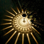 Kružna sjena Vrtno svjetlo Vanjska solarna svjetiljka Dvorište Pejzaž Travnjaci Svjetiljke za tlo Ambijentalno svjetlo RGB Dekoracija solarnog svjetla