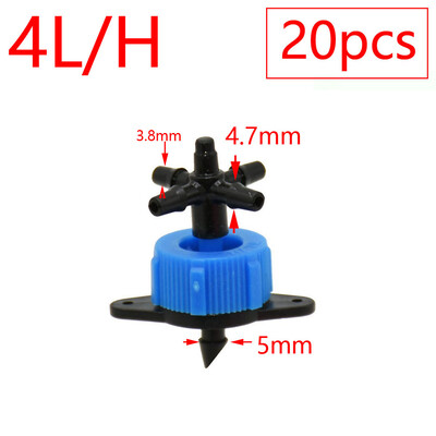 2 l 4 l 8 l lašintuvo drėkinimo 2/4 krypčių rodyklės lašintuvo jungtis kryžminio vandens skirstytuvo emiterio lašelinė rodyklė mikro lašelinio laistymo sistema