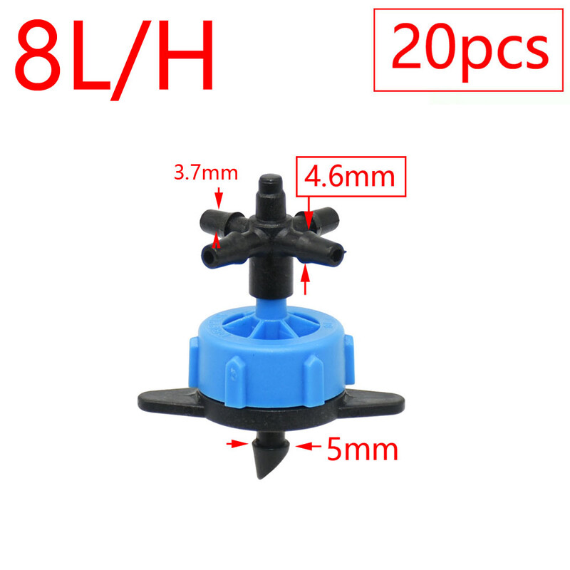 2 l 4 l 8 l lašintuvo drėkinimo 2/4 krypčių rodyklės lašintuvo jungtis kryžminio vandens skirstytuvo emiterio lašelinė rodyklė mikro lašelinio laistymo sistema
