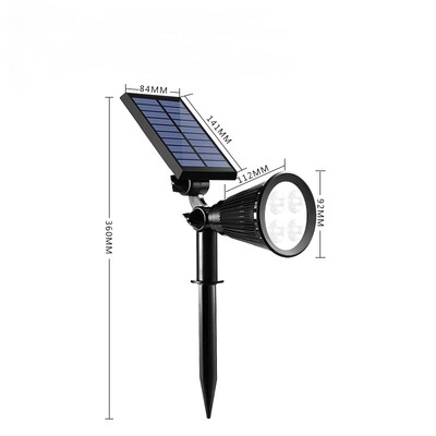 4LED vonkajšie solárne svetlá na trávnik, zemné lampy, vodotesné krajinné solárne bodové svetlá, chodníky, záhradné svetlá, príjazdové cesty, dekorácie, nové