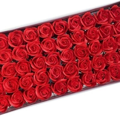 25 ks/krabica umelé mydlové ruže kvet svadobná dekorácia DIY drží kvetinové hlavy na svadobnú hostinu vianočné valentín