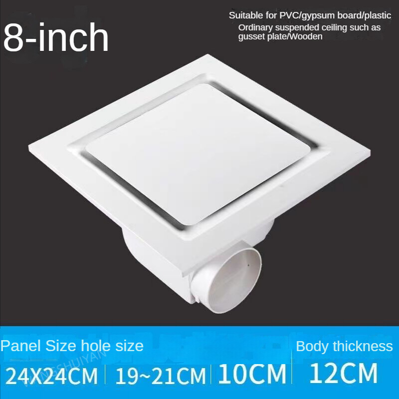 6/8/10 hüvelykes fürdőszobai elszívó ventilátor mennyezeti szellőztető ablak falra szerelhető cserelevegő-elszívó háztartási csővezeték ventilátorok