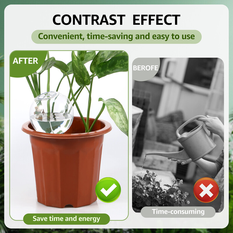 2/4Pcs 500ML Αυτόματο σύστημα άρδευσης με σταγόνες Αυτοποτιστικούς βολβούς ποτίσματος φυτών για λουλούδια κήπου Συσκευές μπάλες ποτίσματος