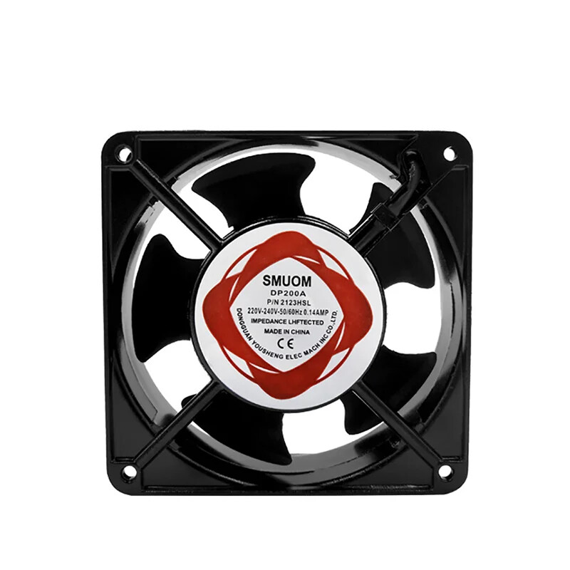 220V-240V 120mm axiálny chladiaci ventilátor s ložiskom a napájacím káblom