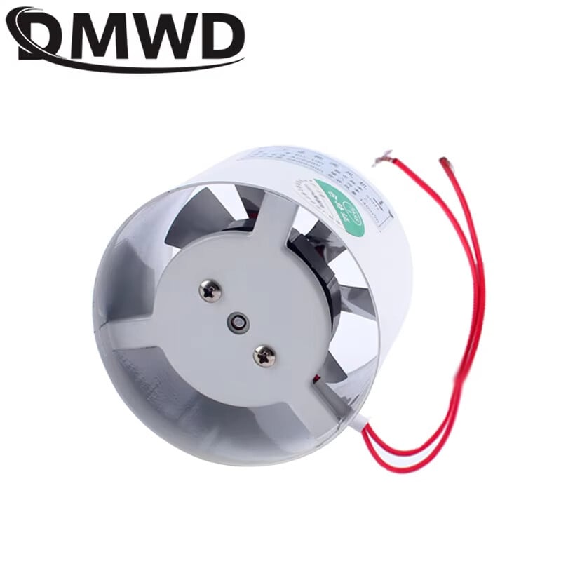 20W 4 colių ortakis pūtiklis oro ventiliatorius virtuvės tualetas sieninis išmetimo ventiliatorius 4" vonios kambario langas 100mm metalinis vamzdis išmetimo vamzdis prieiga 220V