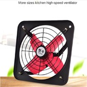 8/10 palcový výkonný priemyselný odsávač vzduchu, kovový axiálny odsávací ventilátor, komerčný ventilátor na čistenie vzduchu, kuchynský okenný ventilátor
