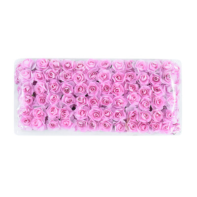 144/288 ks 2 cm mini papierové ruže umelé kvetinové hlavičky kytice na svadbu umelé ruže kvety DIY scrapbooking potreby