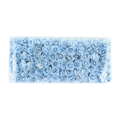 144/288 ks 2 cm mini papierové ruže umelé kvetinové hlavičky kytice na svadbu umelé ruže kvety DIY scrapbooking potreby