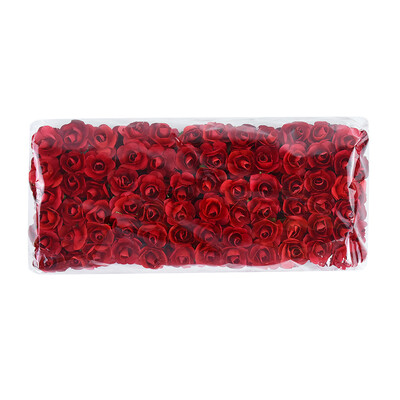 144/288 ks 2 cm mini papierové ruže umelé kvetinové hlavičky kytice na svadbu umelé ruže kvety DIY scrapbooking potreby