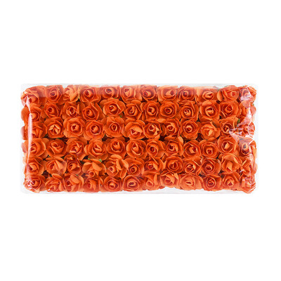 144/288 ks 2 cm mini papierové ruže umelé kvetinové hlavičky kytice na svadbu umelé ruže kvety DIY scrapbooking potreby