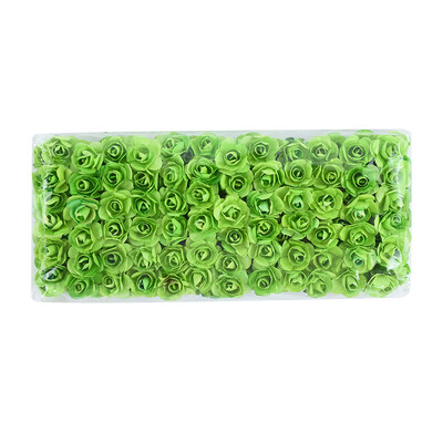 144/288 ks 2 cm mini papierové ruže umelé kvetinové hlavičky kytice na svadbu umelé ruže kvety DIY scrapbooking potreby