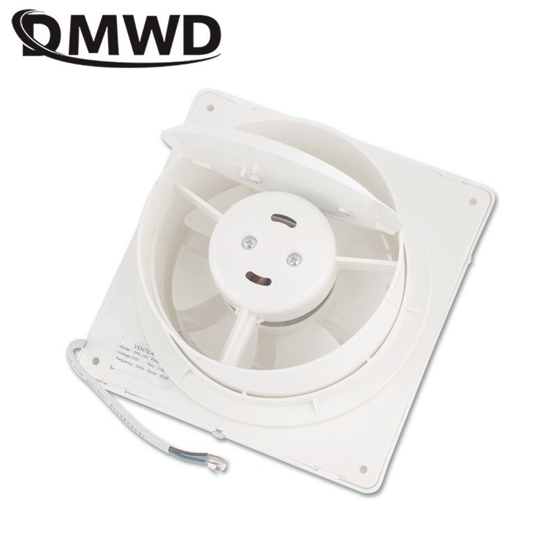 8 ιντσών Αδιάβροχος εξαγωγέας μπάνιου Οικιακός 8" ανεμιστήρας εξάτμισης 12V ηλιακός αναπνευστήρας καθαριστής αέρα Εξαερισμός καπνού 110V-220V