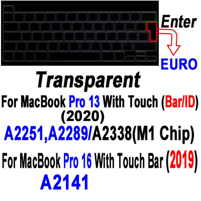 Pentru Macbook Air Pro13 M1 A2337 A2442 Pro14 13 12 11 15 Film de protecție pentru tastatură de laptop pentru MacBook Pro16 Huse din silicon pentru tastatură