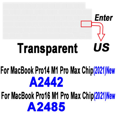 Pentru Macbook Air Pro13 M1 A2337 A2442 Pro14 13 12 11 15 Film de protecție pentru tastatură de laptop pentru MacBook Pro16 Huse din silicon pentru tastatură