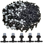 WUJIE 20 de bucăți din plastic pentru irigare pentru udare grădina capete de stropire cu aburire duză cu îmbinări în T pentru udare prin aburire