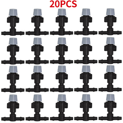 WUJIE 20 de bucăți din plastic pentru irigare pentru udare grădina capete de stropire cu aburire duză cu îmbinări în T pentru udare prin aburire