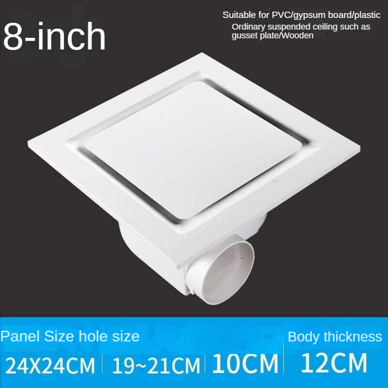 6/8/10 inča Električni ispušni ventilator za kupaonicu Stropni ventilator Prozor Zidni izvlakač Ventilatori za cijevi za kućanstvo Prozorski ventilator