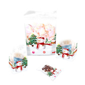 50 de bucăți de Crăciun drăguț Om de zăpadă, saci de cadouri din plastic, bomboane, prăjituri, pungă de ambalare, decorare veselă pentru Anul Nou 2025