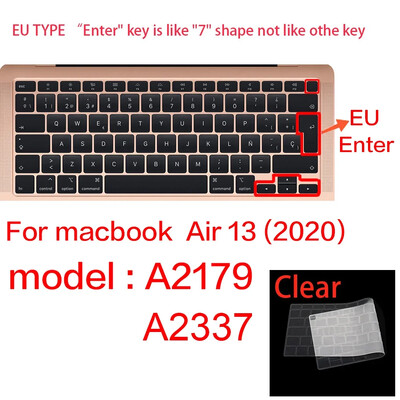 Husă pentru tastatură pentru Apple Macbook pro13/16/15 Air13 inch Toate seriile Husă din silicon pentru laptop, piele transparentă de protecție A2941 A2442 A3113