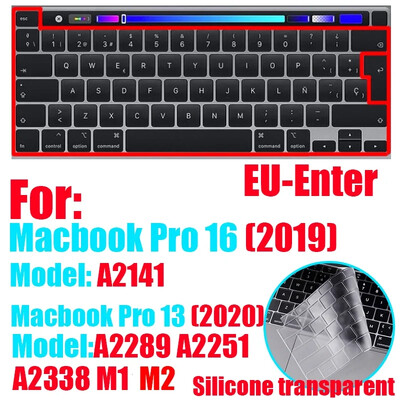 Husă pentru tastatură pentru Apple Macbook pro13/16/15 Air13 inch Toate seriile Husă din silicon pentru laptop, piele transparentă de protecție A2941 A2442 A3113