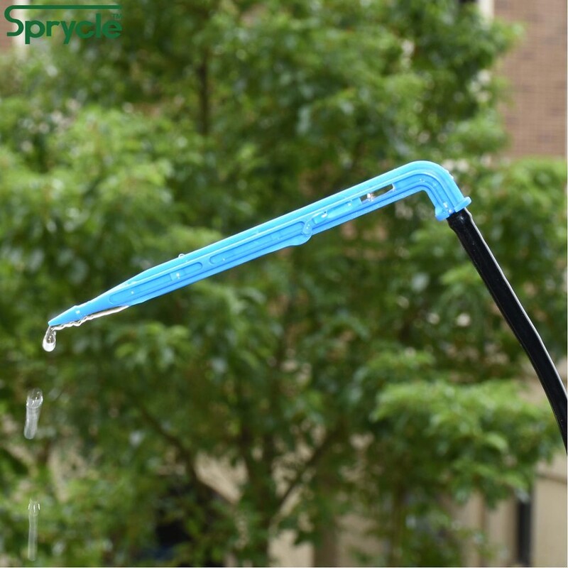 SPRYCLE 50X hajlított nyíl csepegtető mikro csepegtető öntözőkészlet 3/5 mm-es tömlő Kerti öntözés takarékos csepegtető csatlakozó üvegház