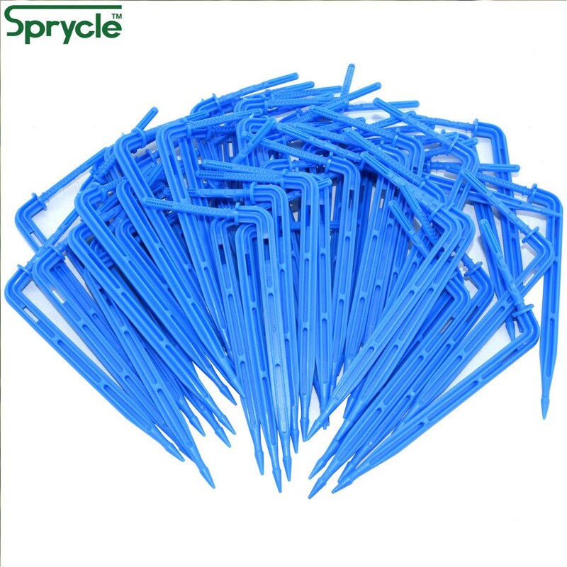 SPRYCLE 50X hajlított nyíl csepegtető mikro csepegtető öntözőkészlet 3/5 mm-es tömlő Kerti öntözés takarékos csepegtető csatlakozó üvegház