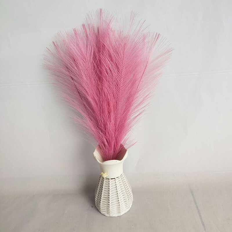 45 cm simulácia pampasovej trávy, trstinová tráva, svadobná dekorácia, domáci spálňový doplnok, svadobný sprievodca, foto rekvizita, pozadie