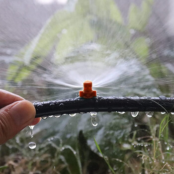 150 τμχ 90/180/360° (PE) Micro Sprayer Refraction Automizing Sprinkler Nozzle Σύστημα άρδευσης Garden Lawn Plant Water sprinkler