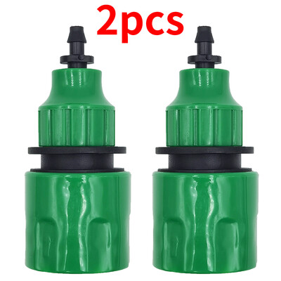 2-dielny rýchlospojkový adaptér s ostnatým konektorom 1/4 (ID 4 mm) alebo 3/8 palca (8 mm) na zavlažovanie záhrady a skleníka