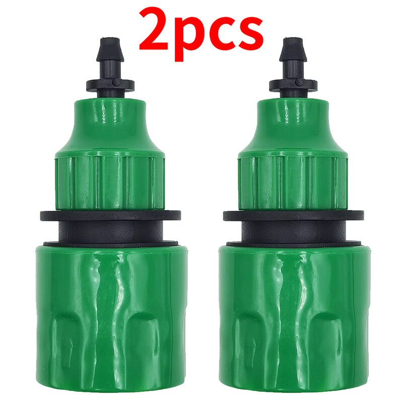 2-dielny rýchlospojkový adaptér s ostnatým konektorom 1/4 (ID 4 mm) alebo 3/8 palca (8 mm) na zavlažovanie záhrady a skleníka