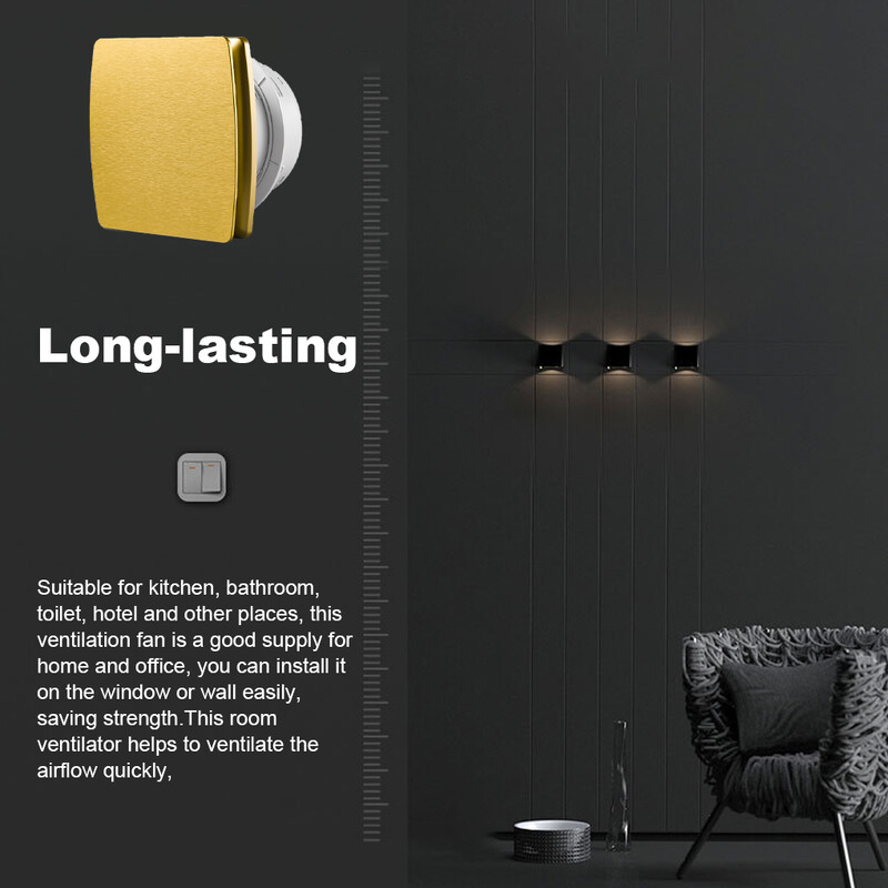 Vonios kambario išmetimo ventiliatorius 4 colių ventiliatoriaus sienelės tobulinimo ištraukiklis