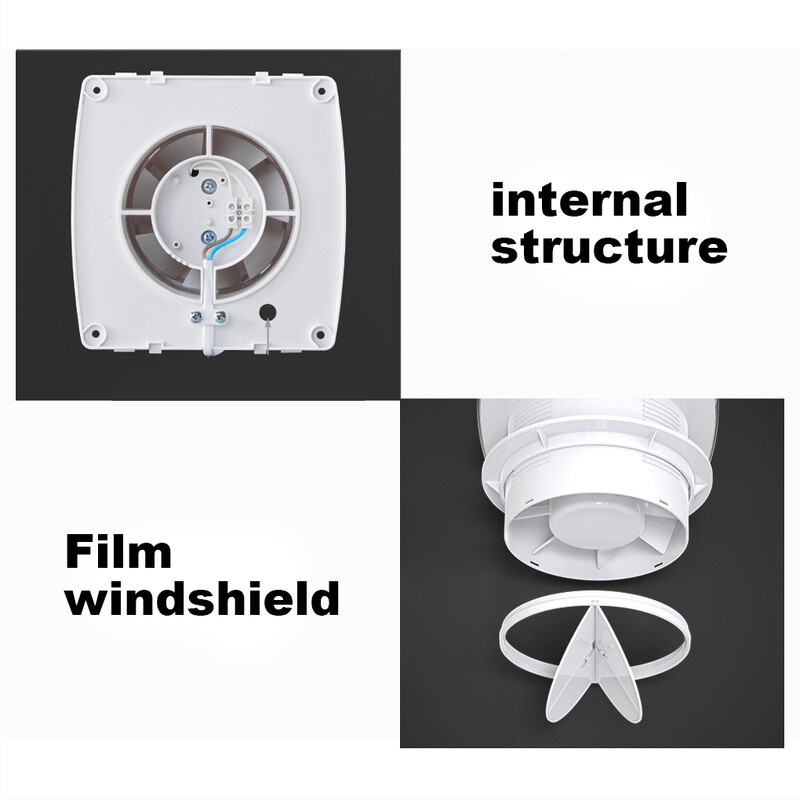 Vonios kambario išmetimo ventiliatorius 4 colių ventiliatoriaus sienelės tobulinimo ištraukiklis