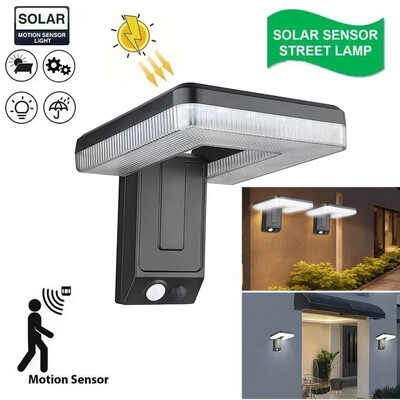 120° sklopiva LED solarna zidna svjetiljka Vanjska vodootporna vrtna svjetiljka sa senzorom pokreta 3 načina rada Ulična svjetla Ukrasite dvorište