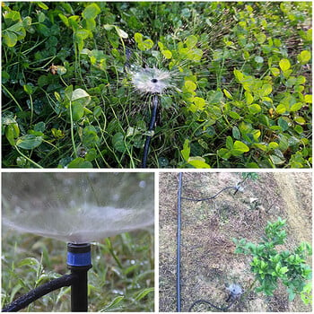 Irrigation Drip Emitters Micro Spray Adjustable 360 Irrigation Sprinkler Spray Dripper Garden Plants Ακροφύσιο ποτίσματος