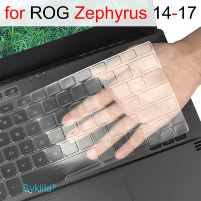 Tastatūras vāciņš priekš ROG Zephyrus G14 G15 G16 M15 M16 S15 S17 GMS Duo GU605 GA503 GA403 silikona aizsargs ādas korpusa piederumi