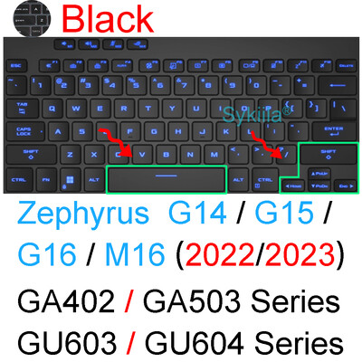 Κάλυμμα πληκτρολογίου για ROG Zephyrus G14 G15 G16 M15 M16 S15 S17 GMS Duo GU605 GA503 GA403 Αξεσουάρ δερμάτινης θήκης προστασίας από σιλικόνη