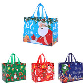 4db Karácsonyi Ajándék Táskák Szövet Karácsonyi Táskák Cukorka Sütemény Uzsonna Csomagolás Karácsonyi Újév 2024 Party kellékek Noel