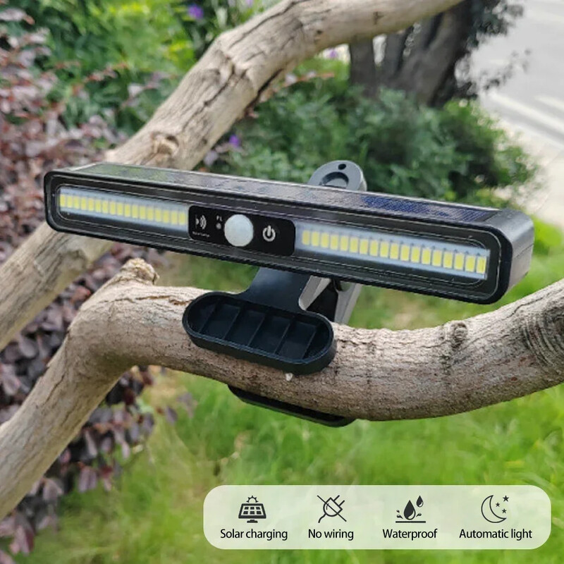 Záhradná krajinná dekoratívna lampa s klipom na stenu, solárne svetlo na zavesenie na stenu, vodotesné solárne LED lampy, domáce vonkajšie záhradné solárne osvetlenie