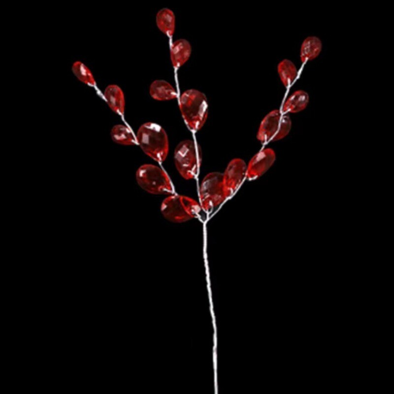 50 vienetų gražių krištolinių pumpurų šakelių Kūrybinis „pasidaryk pats“ krištolo gėlė, paprastas skaidrus dirbtinis puokštės vestuvių dekoravimas