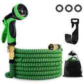 Σετ σωλήνων νερού κήπου Emulsion 15M Σετ διπλού μεταλλικού συνδέσμου υψηλής πίεσης Επεκτάσιμοι σωλήνες νερού για άρδευση κήπου αγροκτημάτων