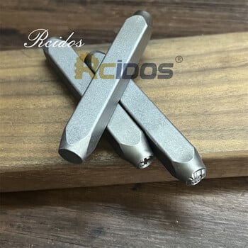 RCIDOS 6MM Skull Face Design Μεταλλικά κοσμήματα γραμματόσημα, DIY βραχιόλι/σύμβολα κοσμημάτων σφραγίδα χάλυβα, τιμή 1 τεμ.